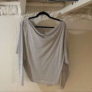 Light heather gray light weight sweater
